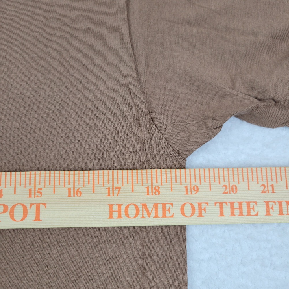 VTG Olympic Mills Corp Military Brown PT Shirt Mens Medium M 38-40 Single Stitch - Picture 4 of 9